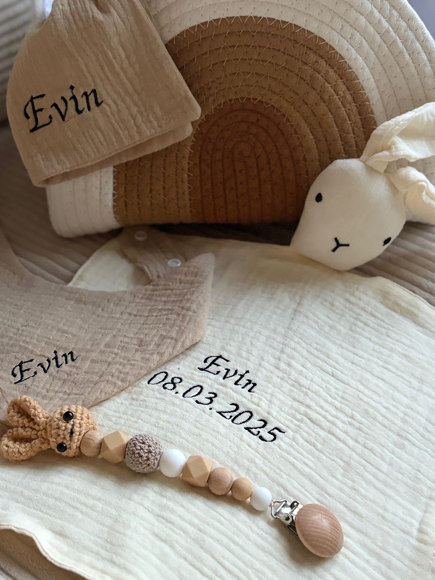 Personalisiertes Baby-Geschenkset (5-teilig)